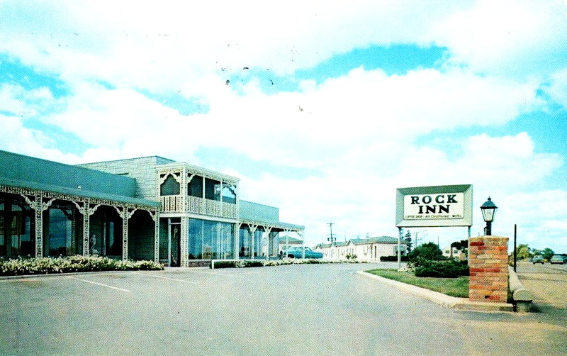 Rock Inn Motel & Restaurant - Vintage Postcard (newer photo)